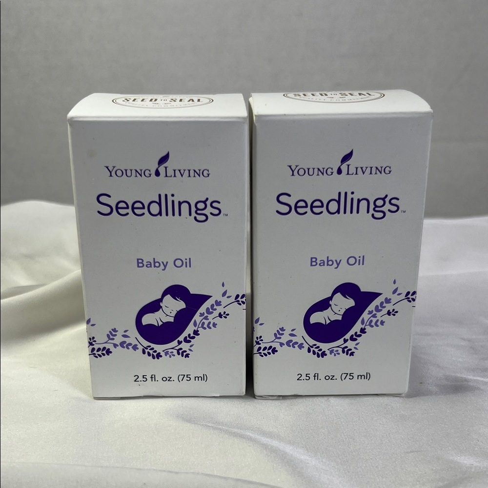 Young Living Seedlings Baby Oil‎ set of 2 Plant Based Ingredients Calming Relax